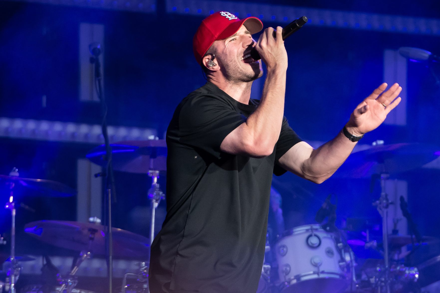 Sam Hunt performs at Busch Stadium